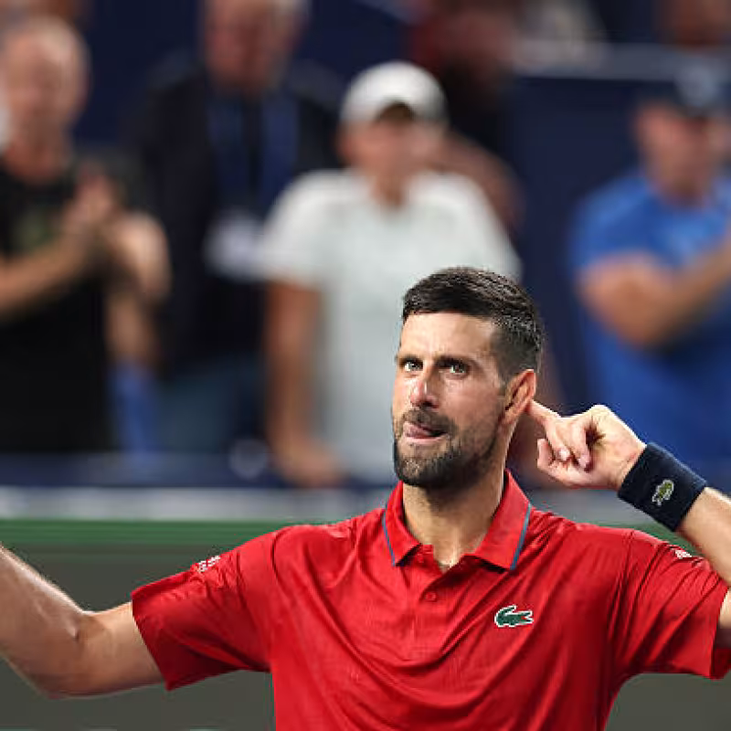 Djokovic, everything on the line to survive at the ATP Shanghai 2025. Photo: Getty