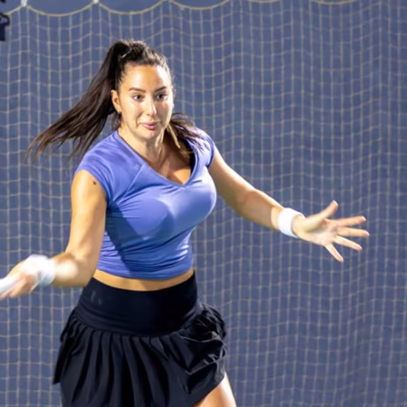 Oceane Dodin, breast augmentation. Photo: RMC Sports