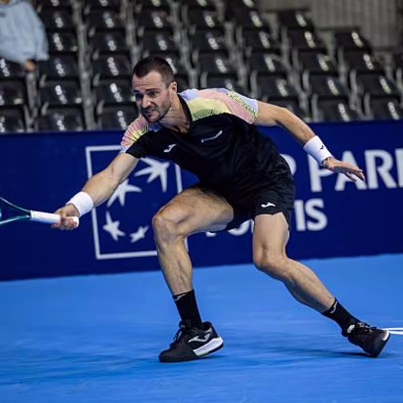 ATP Brussels 2025. Pedro Martínez falls in his debut against Spizzirri. Photo: Getty