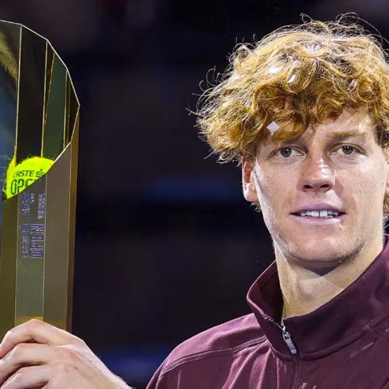 Sinner: "I finished a bit tired after this intense week." Photo: Getty