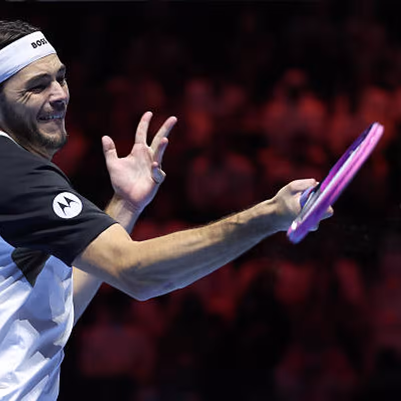 Taylor Fritz talks about the Six Kings Slam and the difference with Alcaraz and Sinner. Photo: Getty