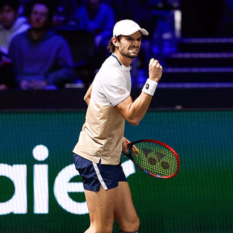 Vacherot: "I'm not the favorite, ten days ago I was 204th in the rankings." Photo: Getty