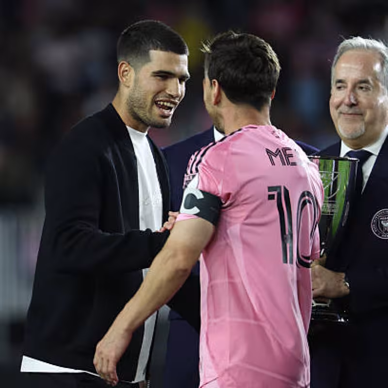 Alcaraz in charge of giving the conference champion title to Leo Messi's Inter Miami. Photo: Gettyimages