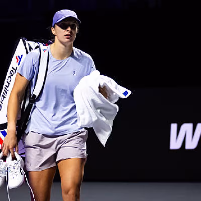 The data that confirms Swiatek's good performance in her debuts at the WTA Finals. Photo: Gettyimages.