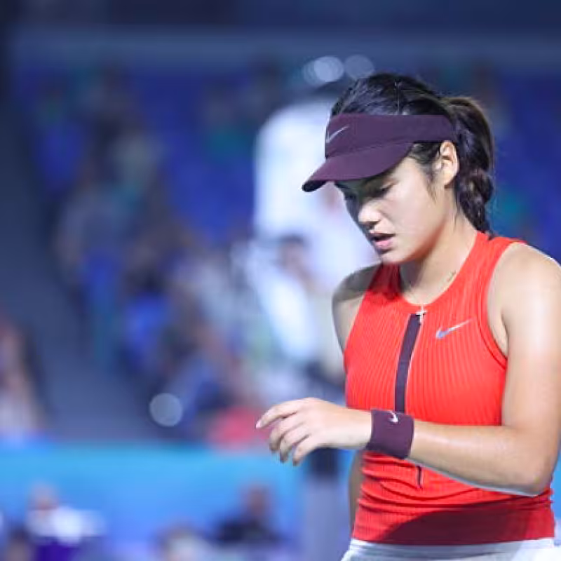 Raducanu cancels her December exhibitions due to injury. Source: Getty