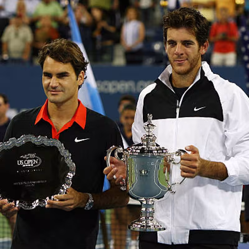 Federer and the lament of his defeat against Del Potro in the final of the US Open 2009: "I wasted many opportunities". Photo: Getty Images