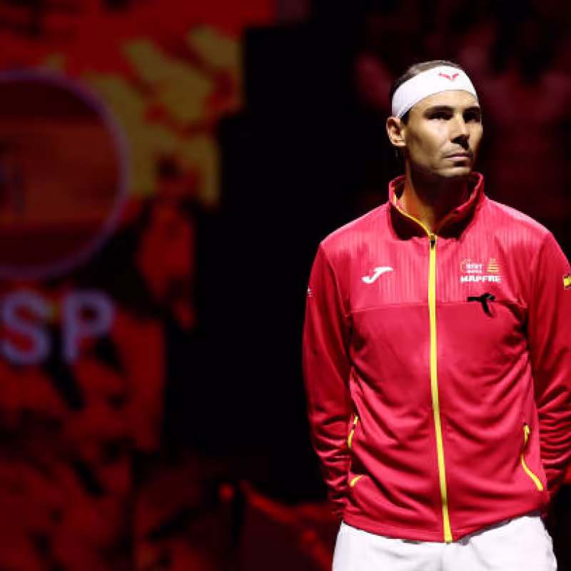 Nadal sends a message of support to the Davis Cup team after their defeat against Italy. Photo: Gettyimages