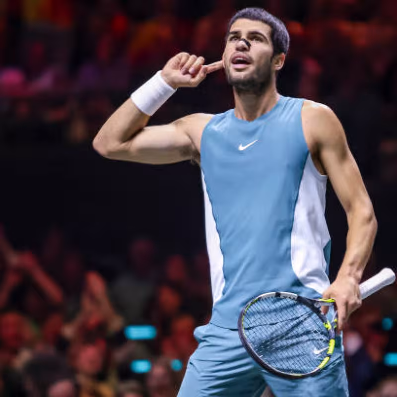 Roddick on Alcaraz: "It depends on the energy of the audience, he likes the atmosphere, the show, and being an artist." Photo: Gettyimages