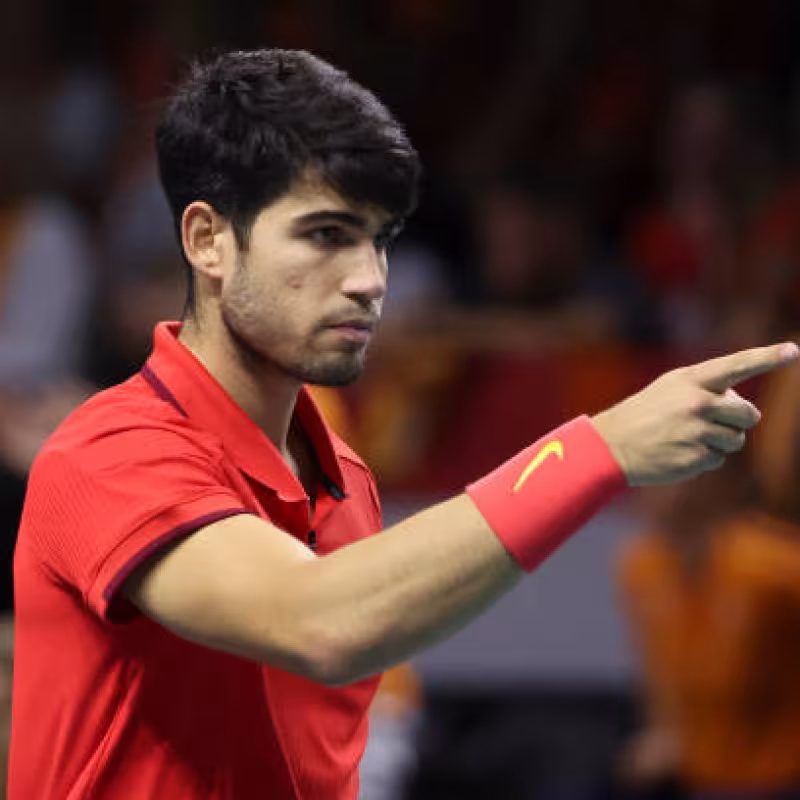 Carlos Alcaraz withdraws from Davis Cup 2025. Photo: Getty Images
