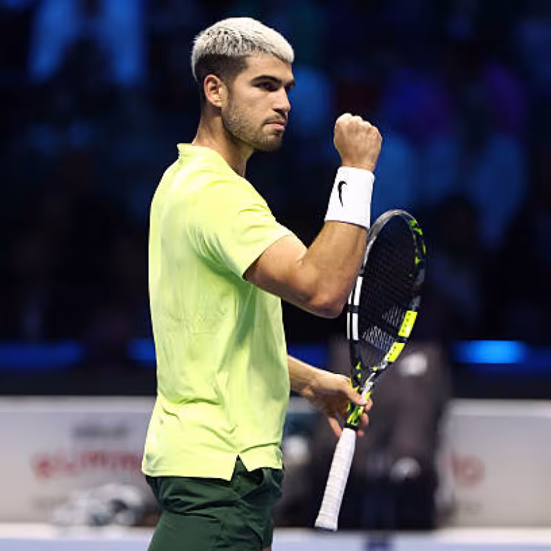 Alcaraz's message after Spain's comeback in the Davis Cup. Photo: Getty