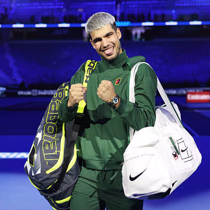 Carlos Alcaraz, finalist at the ATP Finals 2025. Photo: Getty