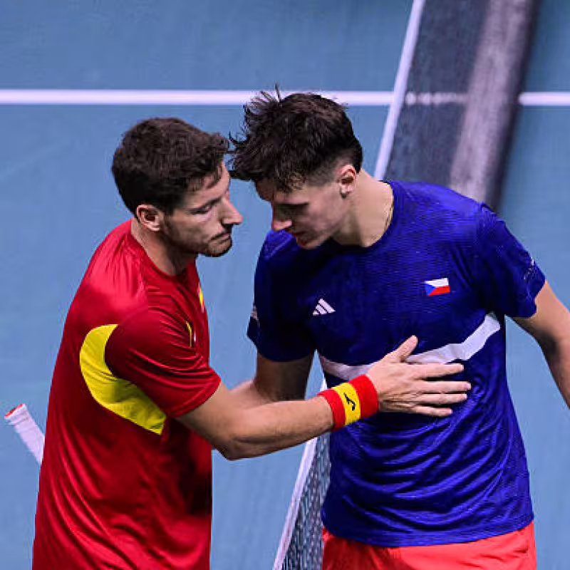 Pablo Carreño laments defeat against Mensik. Source: Getty