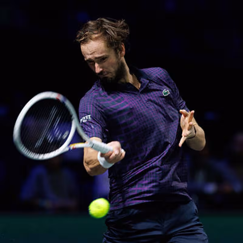 Daniil Medvedev, exhibition in Russia. Photo: gettyimages