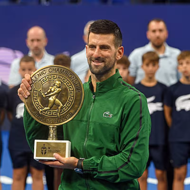 Novak Djokovic, seen in Greece. Photo: gettyimages