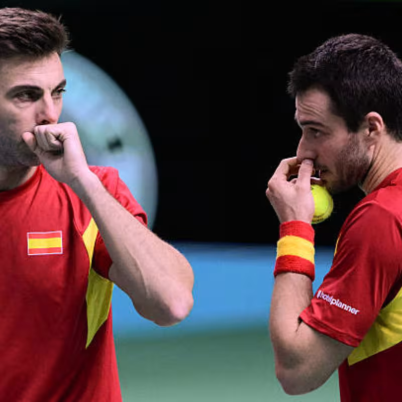 Marcel Granollers and Pedro Martínez, in Davis Cup 2025. Photo: gettyimages