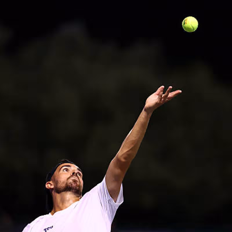 Pedro Vives, sparring at ATP Finals. Photo: gettyimages.