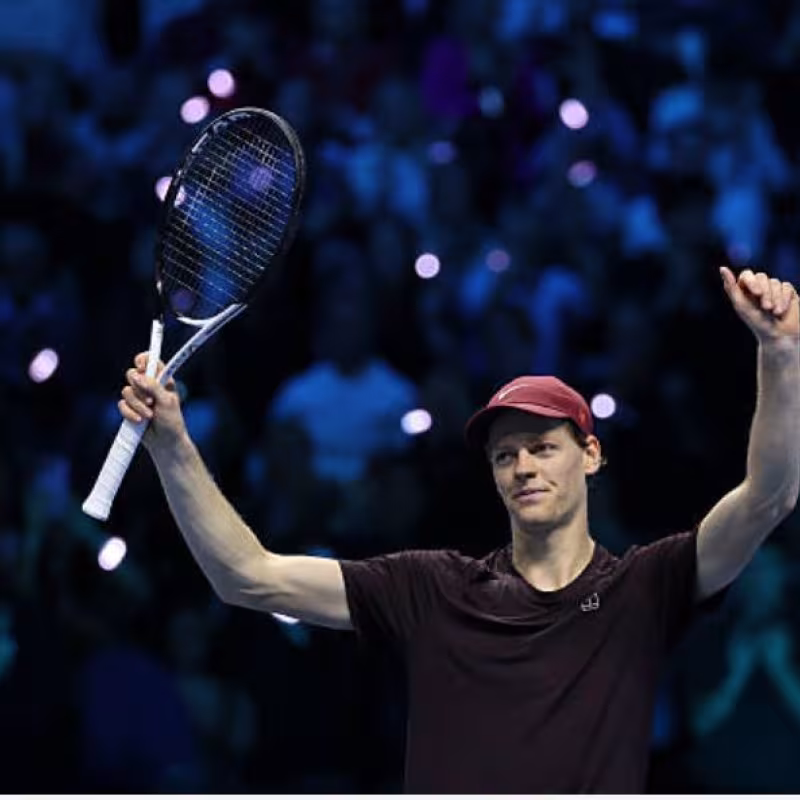 Jannik Sinner at the ATP Finals 2025. Photo: Getty