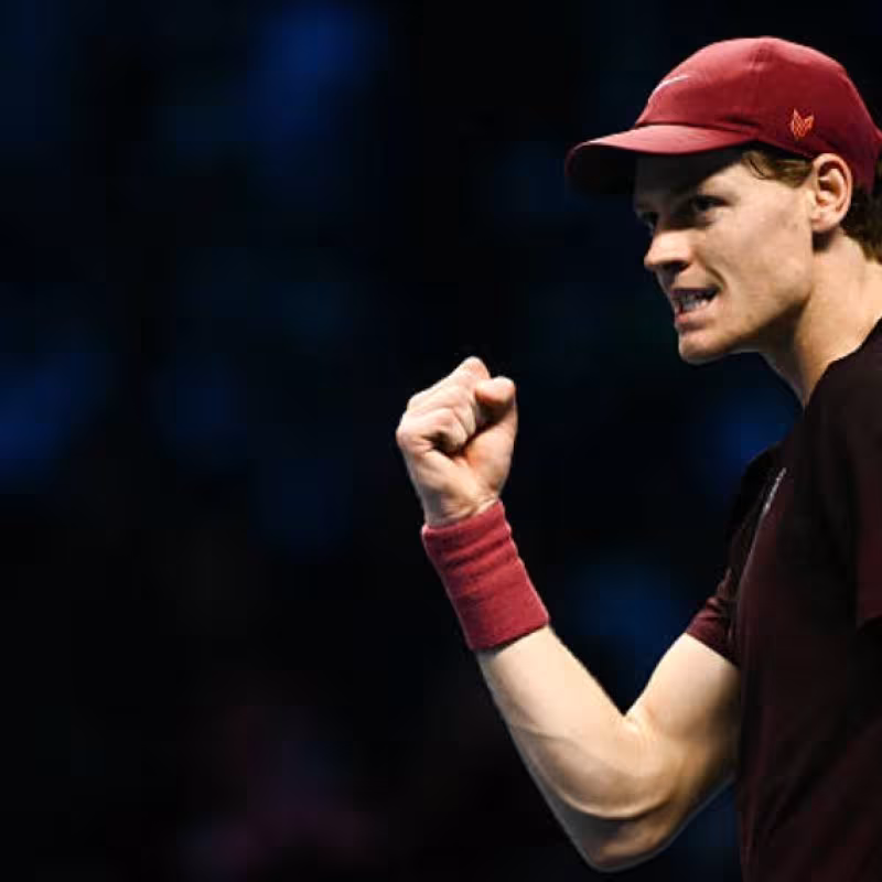 Jannik Sinner in the ATP Finals 2025. Photo: Getty