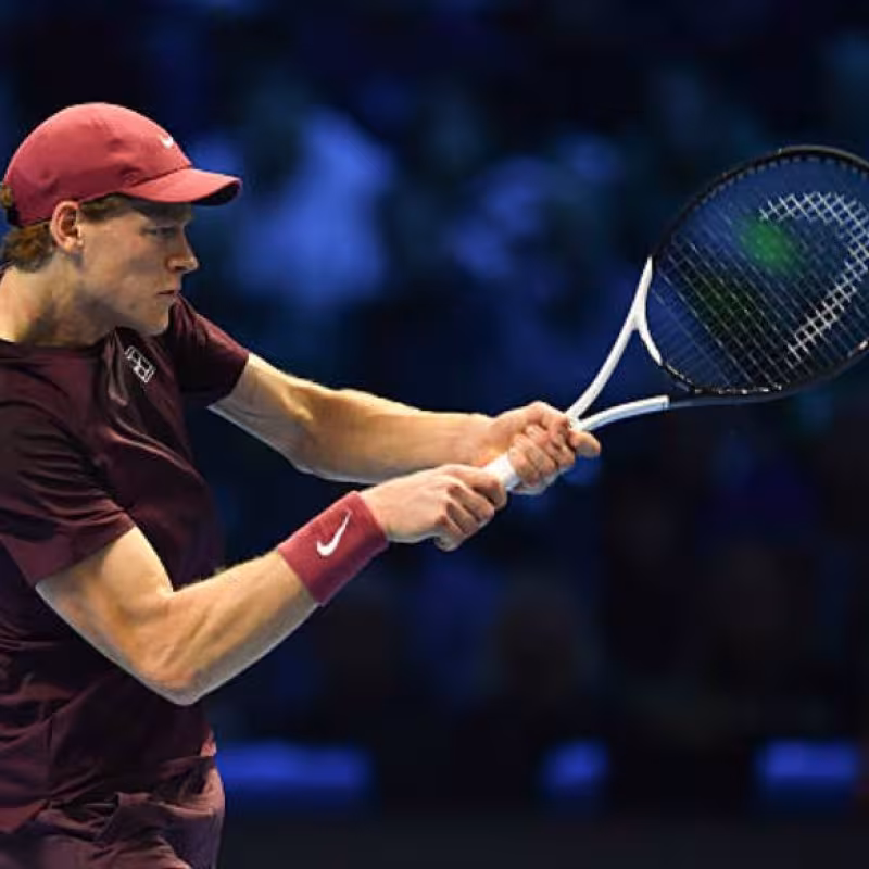 Jannik Sinner at the ATP Finals 2025. Photo: Getty