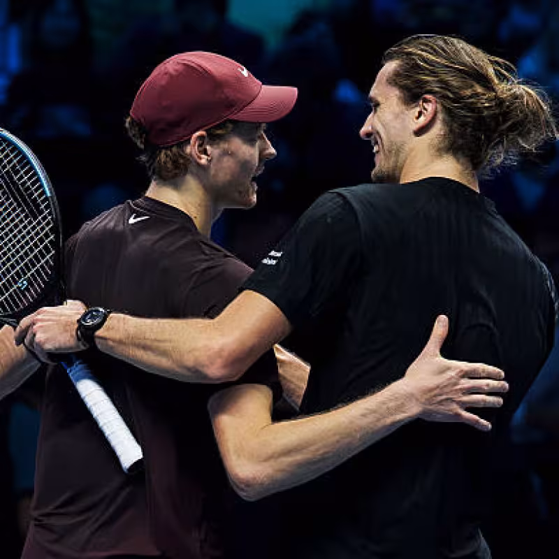 Sinner, Zverev, and Alcaraz, top 3 consecutive years. Photo: gettyimages.