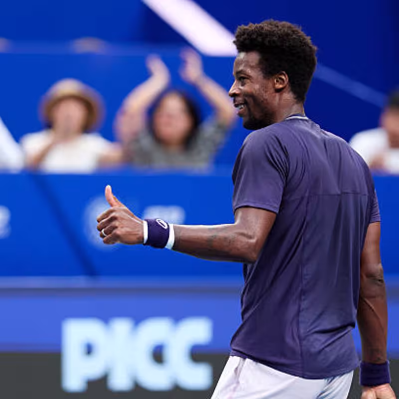 Monfils' millenary stat: 1000 weeks in the ATP Top 100 Ranking. Photo: Gettyimages