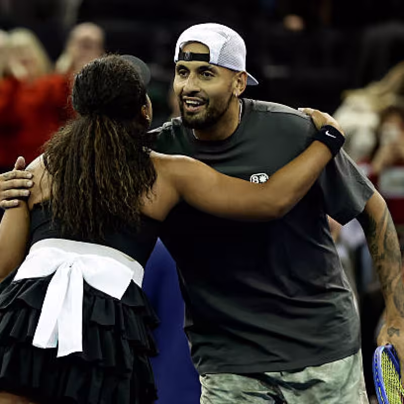 Kyrgios defends himself against criticism for playing in the Battle of the Sexes: "I have helped many WTA players." Photo: Gettyimages