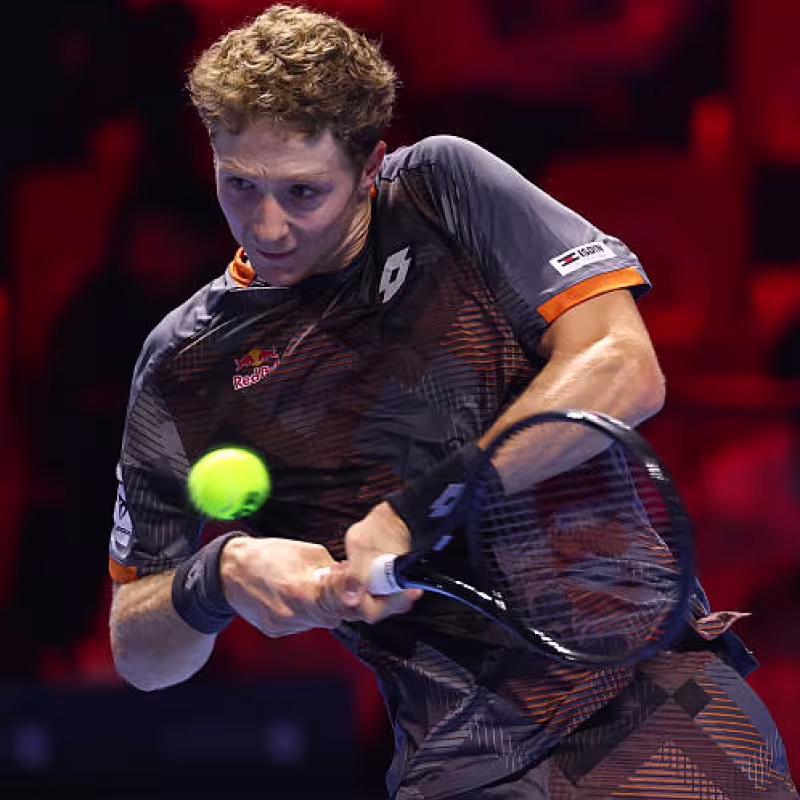 ATP Next Gen Finals 2025: Landaluce can't handle Tien and needs to beat Jódar, and wait, to get into the semifinals. Photo: Getty Images