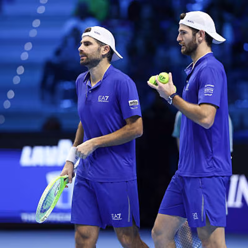 Bolelli and Vavassori repeat ATP award for fans' favorite doubles pair. Photo: Gettyimages