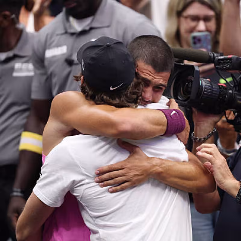 Alcaraz and Ferrero, an inseparable duo. Source: Getty