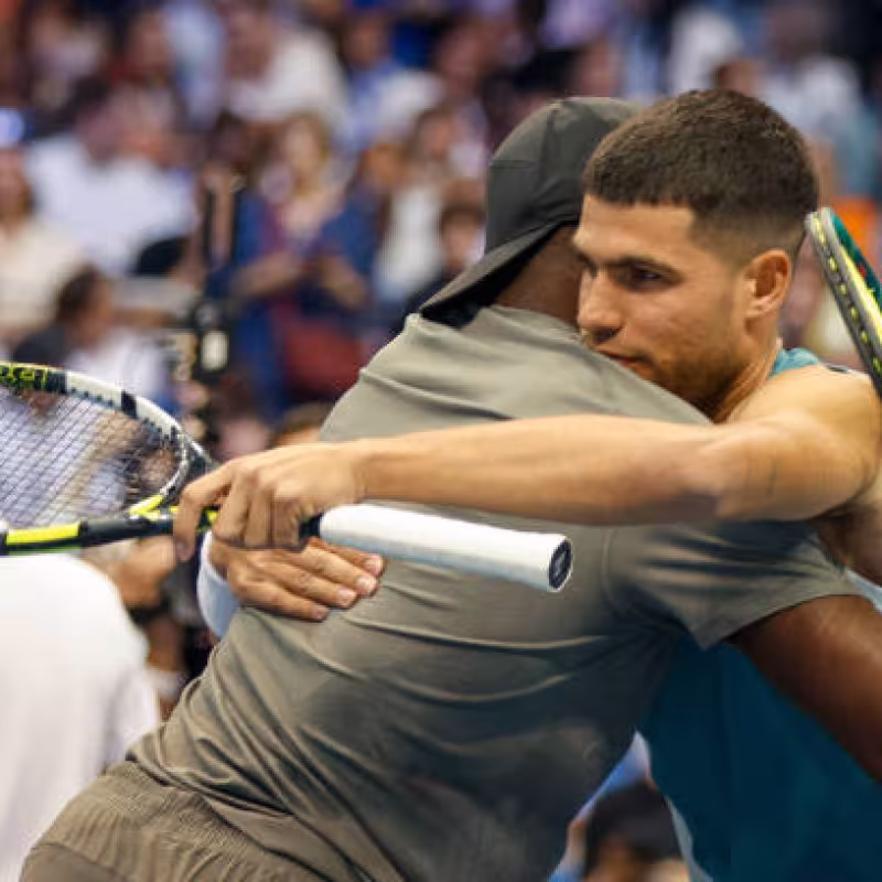 Schedule to watch Alcaraz exhibition with Tiafoe. Photo: gettyimages