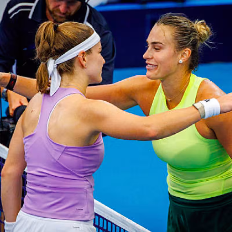 Sabalenka finds the antidote against Muchova. Source: Getty