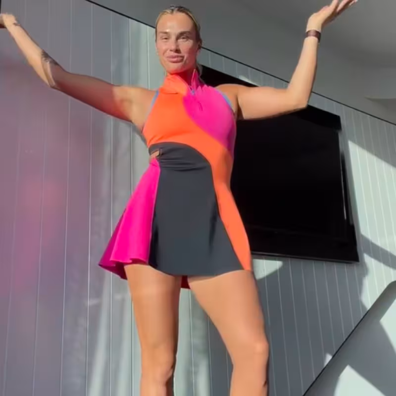 "Sabalenka presents her dress for the Australian Open 2026." Source: IG