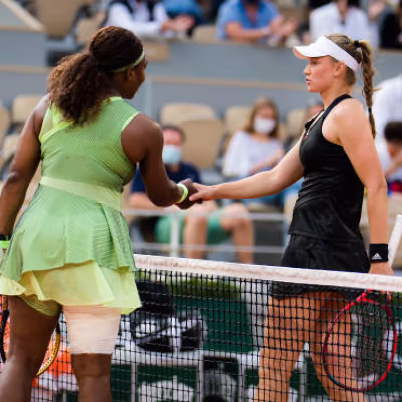 Rybakina and a winning percentage against the Top 10 that only surpasses Serena Williams. Photo: Gettyimages.