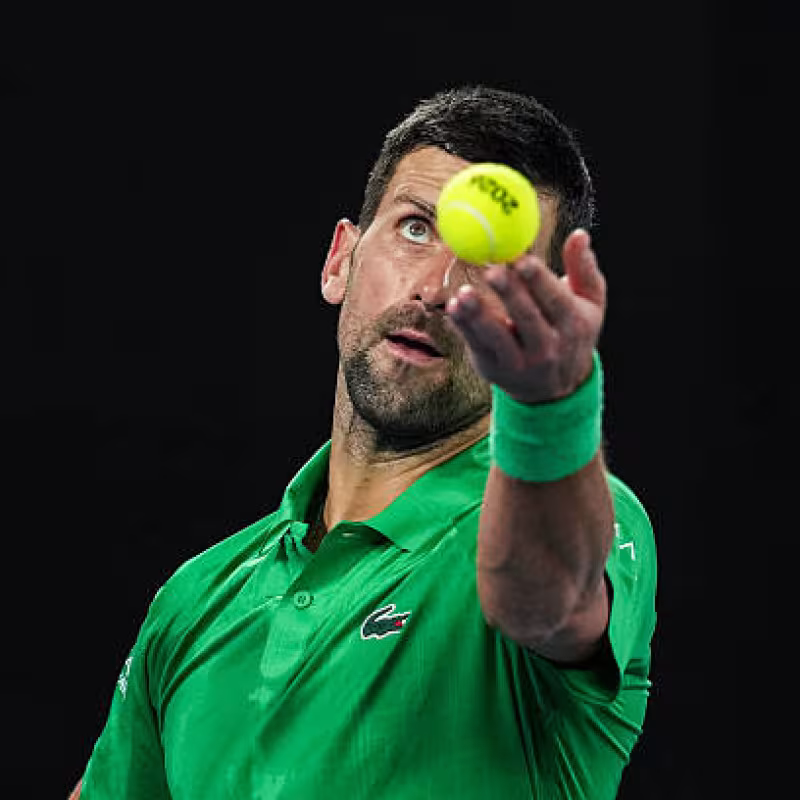 Djokovic, after his exhibition on serve against Martínez: "Life on the court is easier when you serve so well." Photo: Gettyimages