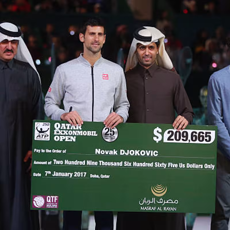 Djokovic's other challenge for 2026: achieving 200 million in prize money. Photo: Gettyimages