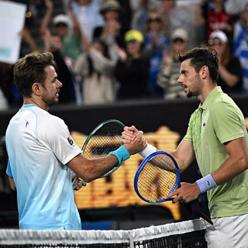 Géa, on Wawrinka's physical condition at 40: "It surprised me, I had the feeling that he was very fit." Photo: Getty Images