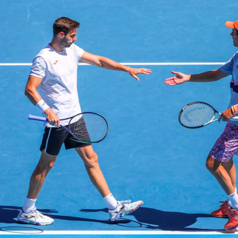 Granollers and Zeballos fall just short of the final at the Australian Open. Source: Getty