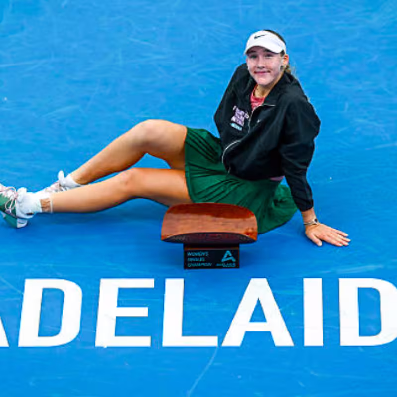 Andreeva, after her latest title: "I think I am getting older." Source: Getty