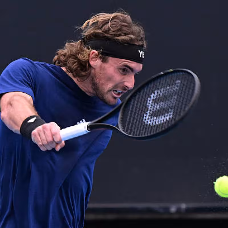 Tsitsipas and his goal for the Australian Open: "I just want to go out on the court, compete, and enjoy the competition." Photo: Getty Images