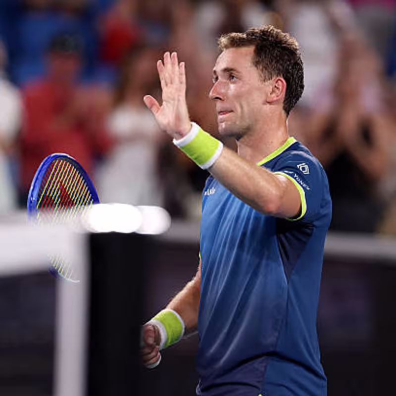 Ruud, before meeting Munar: "I am going to be here as long as my pregnant wife lets me." Photo: Gettyimages