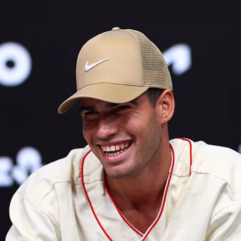 Carlos Alcaraz, desire over Sinner. Photo: gettyimages