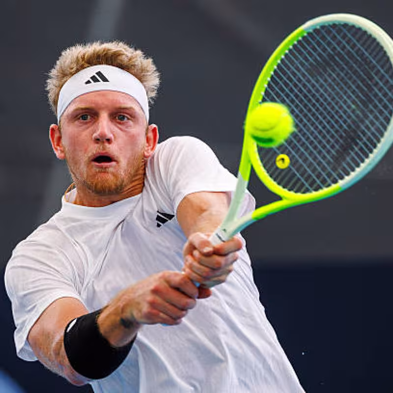 Alejandro Davidovich loses in Brisbane. Photo: gettyimages