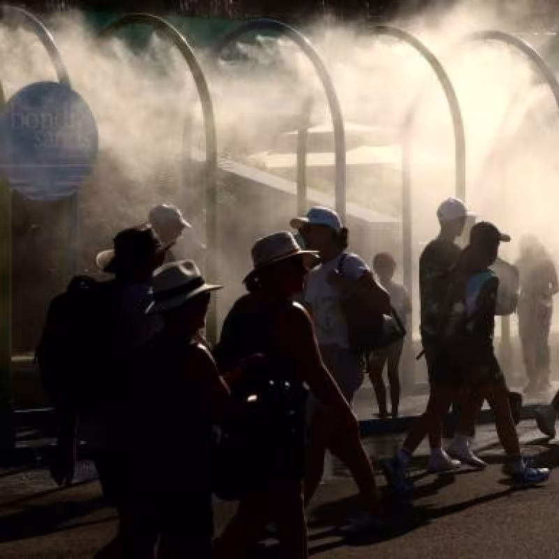 Heat at Australian Open 2026. Photo: gettyimages