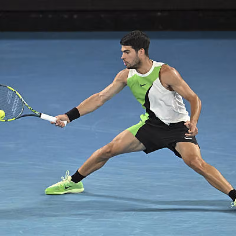 Carlos Alcaraz, when does he play against Zverev in Australia. Photo: gettyimages