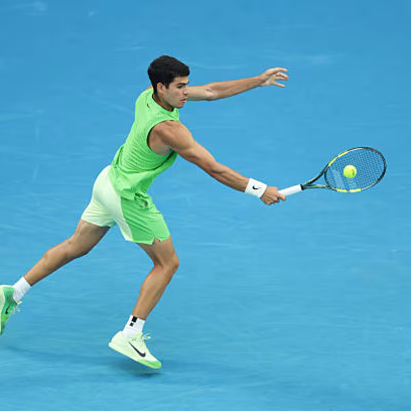 Carlos Alcaraz, consecutive Grand Slam finals. Photo: gettyimages