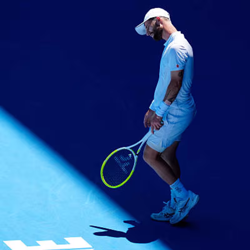 Moutet, devastated after losing to Alcaraz: "I am weaker in all aspects of the game, he does everything better." Photo: Getty