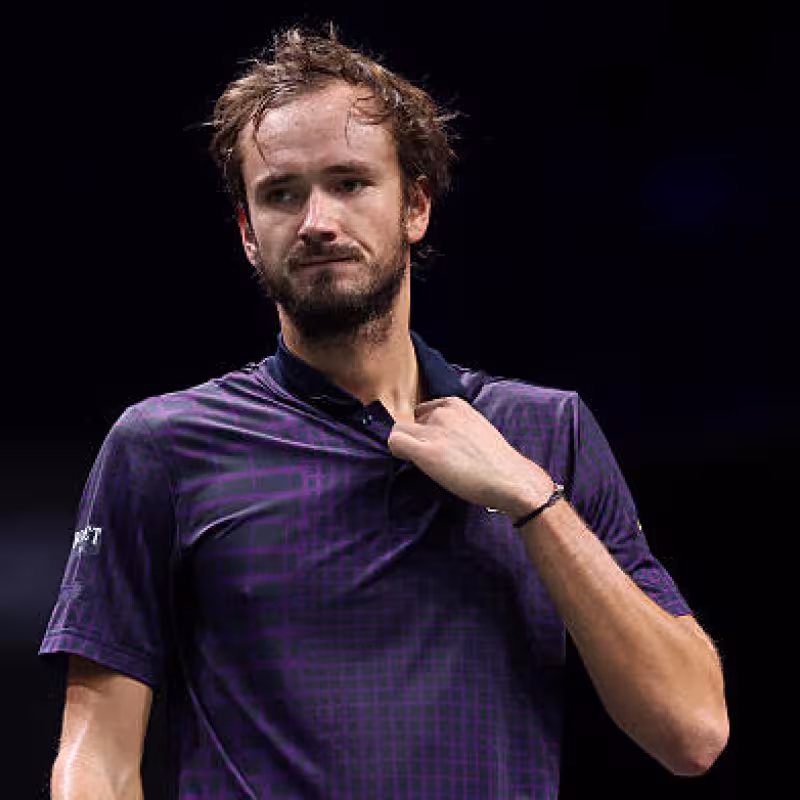 Daniil Medvedev, impossible the level of Alcaraz and Sinner. Photo: gettyimages