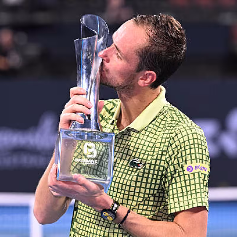 Daniil Medvedev speaks as champion of the ATP Brisbane 2026. Photo: gettyimages