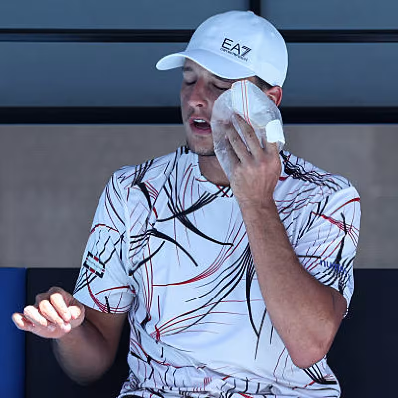 Darderi suffered from some very severe cramps during an interview.