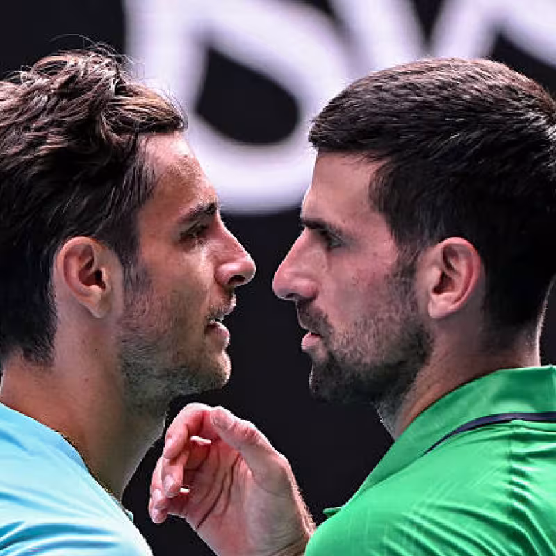 Novak Djokovic's message to Musetti. Photo: gettyimages